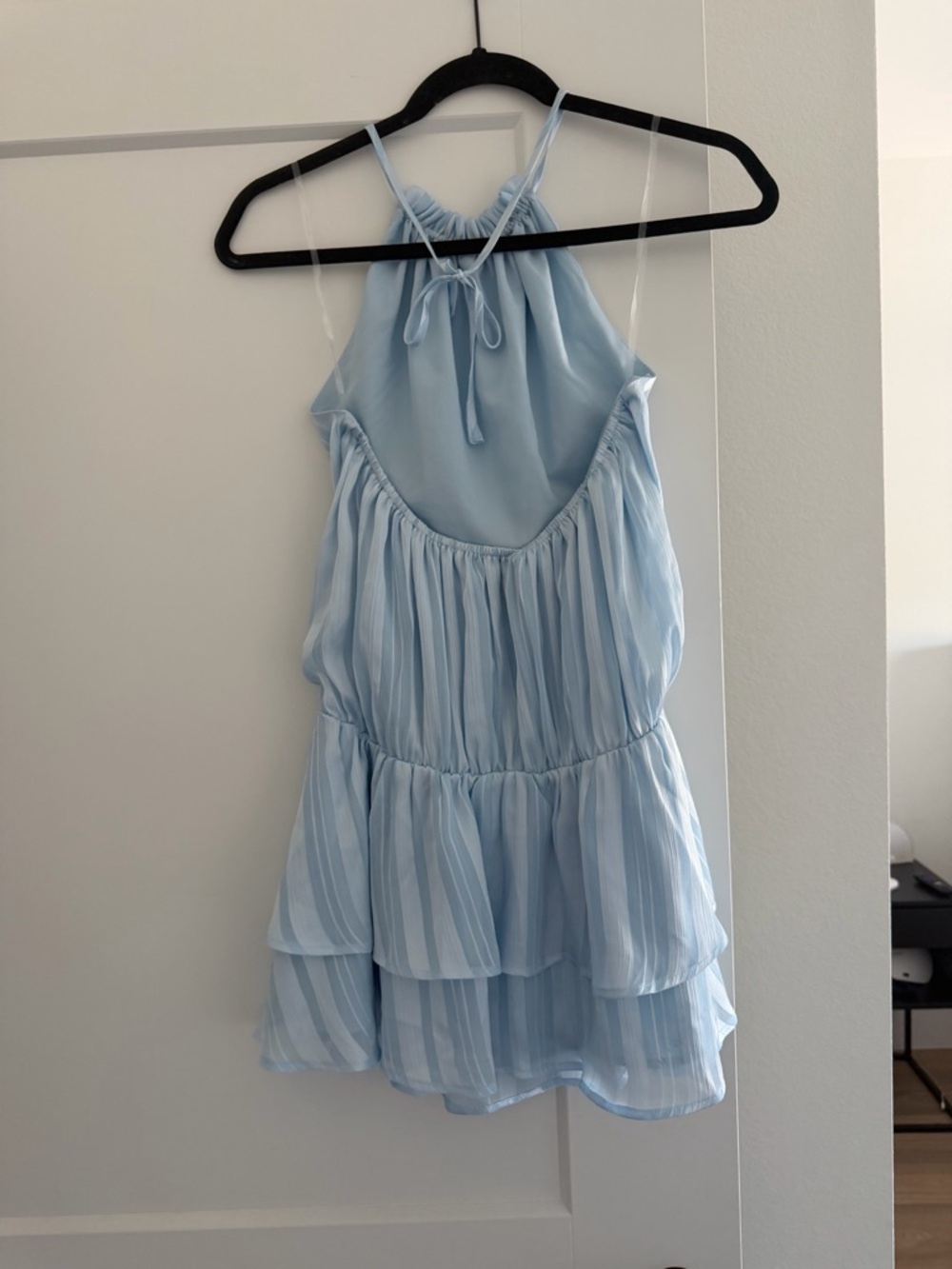 Peppermayo Parade Halter Mini Dress - Baby Blue - Picture 4 of 5